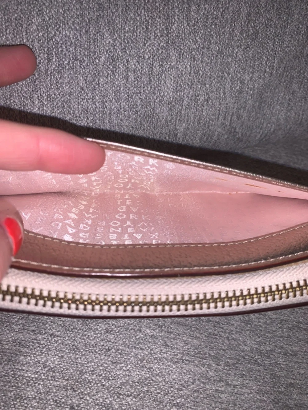 Kate Spade New York Wellesley Neda Metallic Rose Gold Leather Long Zip Wallet - Picture 9 of 16